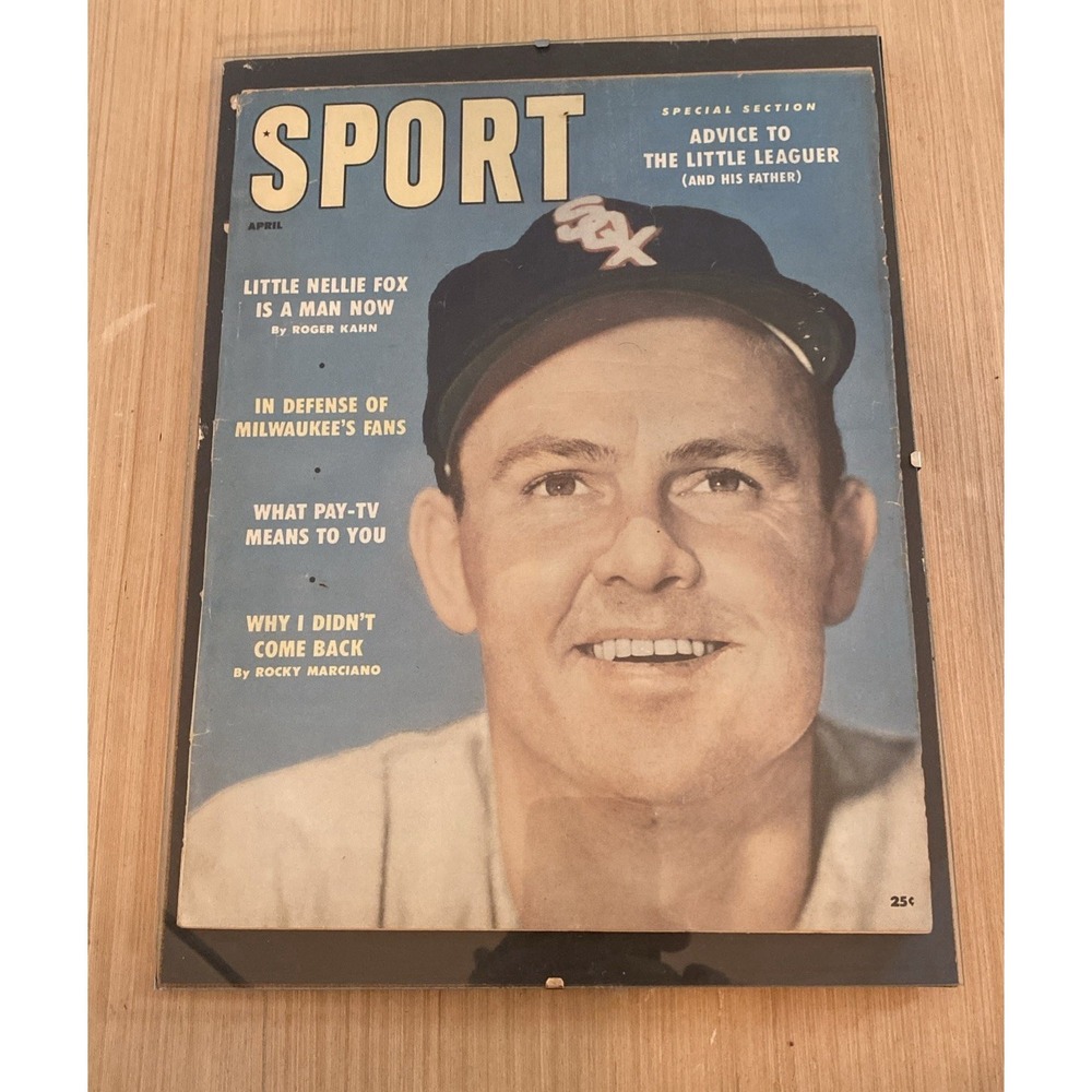 VTG 1958 April - Sport Magazine - Nellie Fox Chicago White Sox, Rocky Marciano